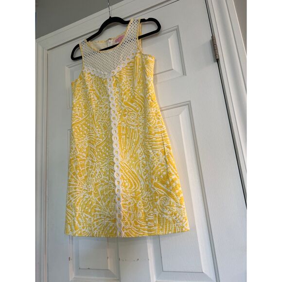 Lilly Pulitzer Dresses & Skirts - Lilly Pulitzer McFarlane Sunglow Kissed by Sun Sleeveless Shift Dress Sz 4